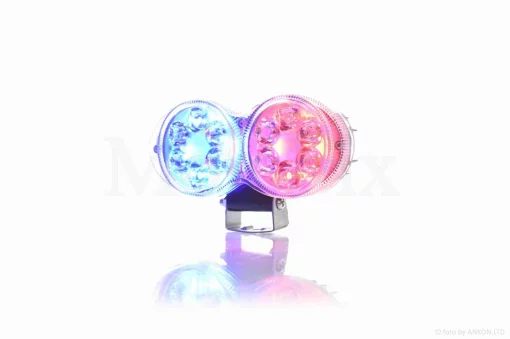 Фара додаткова діодна, подвійна, 12 діодів #LPS-2172, QT-019109