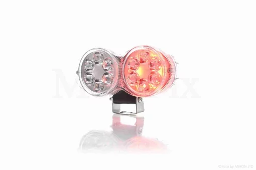 Фара додаткова діодна, подвійна, 12 діодів #LPS-2172, QT-019109