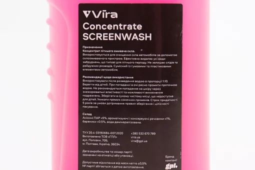 Жидкость для чистки стекол, концентрат 1:10 (ЛЕТО) "Жуйка" 500ml, FIX-209586