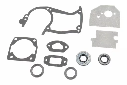 Прокладки 4500/5200/5800, к-кт 8 деталей + сальники (15x35x4,5 + 15x28x4,5), (на блистере, металичиские), FIX-209665