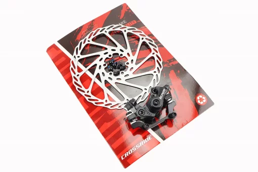 Тормоз Disk-brake передний (F180/R160мм)+диск 180мм, крепл. 6 болтов, чёрный DSC710, FIX-209719