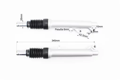 Амортизатор передний (перья), к-кт 2шт Yamaha JOG NEXT ZONE/AXIS 345мм, FIX-308892