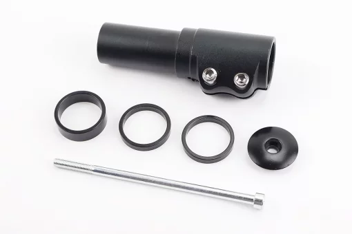 Подовжувач штока вилки 1 1/8&rdquo; (28.6 мм)х120мм, алюмінієвий, чорний KL-4025, FIX-406478