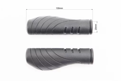 Ручки керма 130мм, чорні VLG-1389, FIX-403883