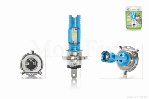 Лампа фари діодна H4 12V 35/35W 3 кристали, QT-021220