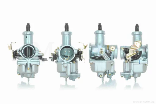 Карбюратор PZ30 підкачування ручне зліва (тріскачка), прискорювальний насос праворуч "KEIHIN", QT-013103