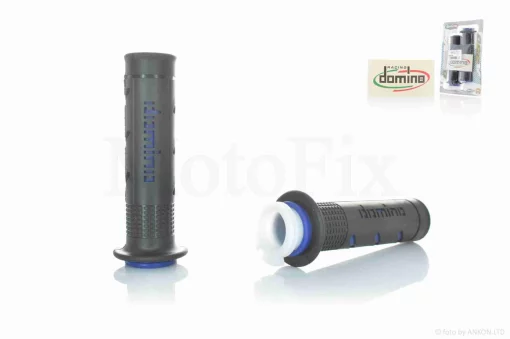 Грипси (ручки керма) універсальні #3 "DOMINO" (чорно-сині), QT-022162