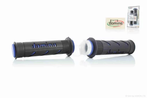 Грипси (ручки керма) універсальні #3 "DOMINO" (чорно-сині), QT-022162