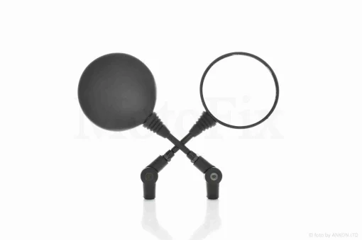 Дзеркала Honda/Suzuki M8 круглі, чорні, складана ніжка "LIPAI", QT-018713