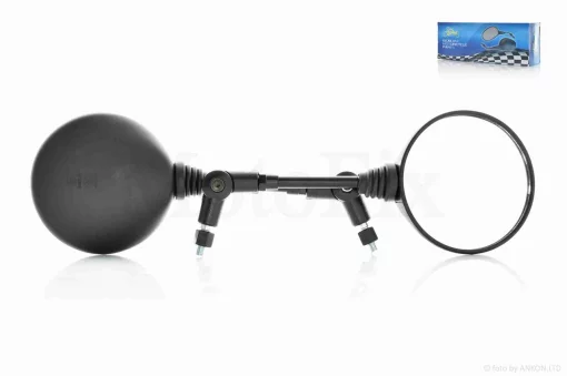 Дзеркала Honda/Suzuki M8 круглі, чорні, складана ніжка "LIPAI", QT-018713