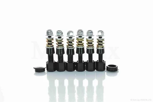 Зеркала мото с диодными повторителями поворота карбон, 8/10mm #172, QT-023810