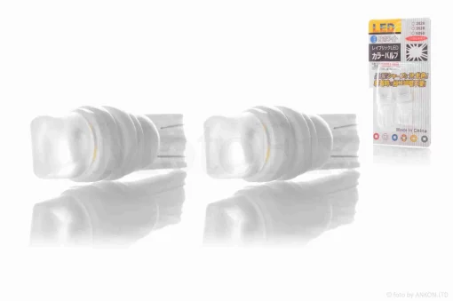 Лампи поворотів безцокольні діодні T15 1 кристал, 2шт, білі (кераміка), QT-004340