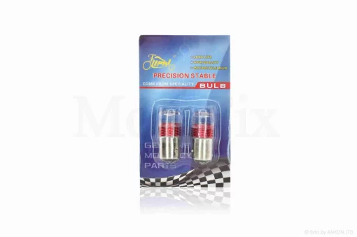 Лампи стопа діодні S25 12V 21/5W з лінзою, 2шт, QT-025393