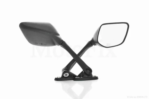 Зеркала мото пятиугольные, длинная нога, два болта , QT-026680