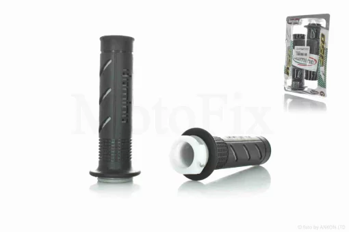 Грипси (ручки керма) універсальні #3 "DOMINO" (чорно-сірі), QT-033678