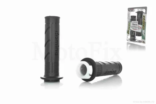 Грипсы (ручки руля) универсальные #3 "DOMINO" (черные), QT-033679