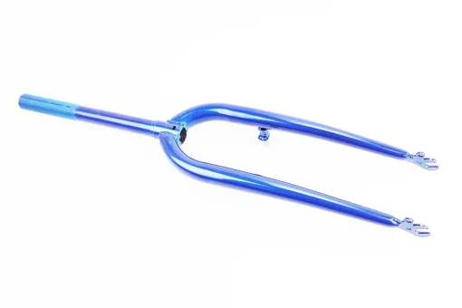 Вилка 24" с резьбой 1" (25,4мм), шток 240мм, V-brake, синяя, FIX-208971