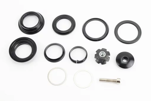 Кермова колонка 1-1/8" (44/28,6x44/30) безрізьбової вилки, напівінтегровані, чорні KL-B430, FIX-406842