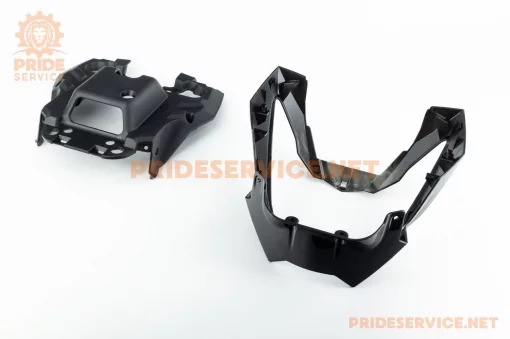 LIFAN LF150-2E/200 CityR Пластик-обтекатель фары к-кт, чёрный, ЗЧ-МОТО, YQ-351624