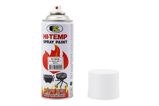 Краска акриловая жаростойкая 400&deg;F, №0040 "БЕЛЫЙ", Аэрозоль 400ml, FIX-304239