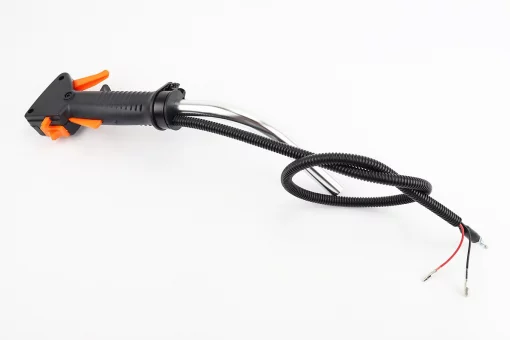 Ручка газа + трос Тип 2, (курок "вузький", з трубою), FIX-209611