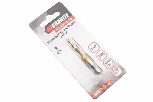 Сверло-метчик по металлу M6x1мм HSS DIN338 11-06-100, FIX-210083