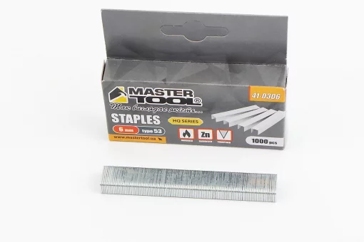 Скобы закаленные 6мм, R53, к-кт 1000шт 41-0306, FIX-703238