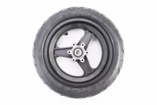 Колесо переднє 10" алюмінієве, пром-підшипники (10х30х9) 6200 2RS, під Disk-brake, Т4 (електросамокат), FIX-410146