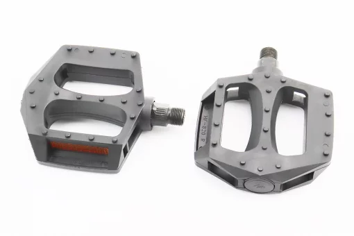 Педалі BMX 9/16" (110x100x26mm) пластикові, чорні HF-820, FIX-411822
