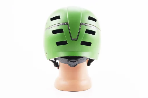 Шолом велосипедний підлітковий BMX L (58-61см), 16 вер. отворів, зелений матовий, FIX-210312