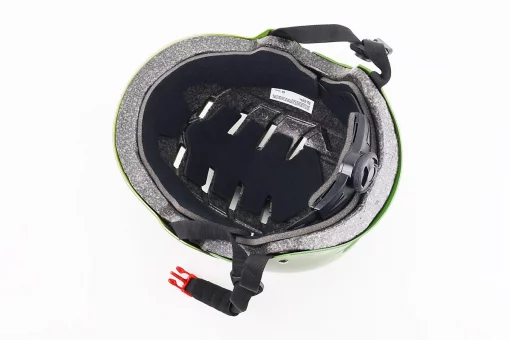 Шолом велосипедний підлітковий BMX L (58-61см), 16 вер. отворів, зелений матовий, FIX-210312