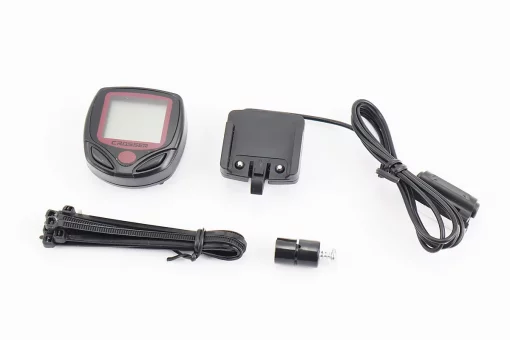 Велокомпьютер 15-функций, проводной, чёрный (без батареек) CBC-5 268А, FIX-210315