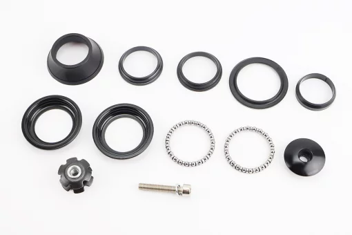 Кермова колонка 1-1/8" (44/28,6x44/30) безрізьбової вилки, напівінтегровані, висока, чорний FP-H863, FIX-210320