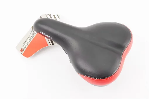 Сидіння ХВЗ/Gamma 265x170мм чорно-червоне, FIX-210329