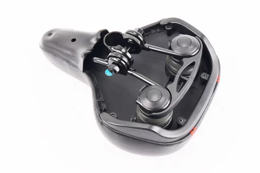 Сидіння ХВЗ 260x180мм, чорно-червоне VD837A-08, FIX-210338