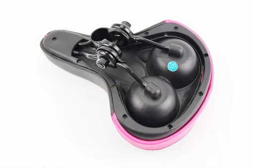 Сидіння MTB 250x180мм, чорно-рожеве VD850B, FIX-210339