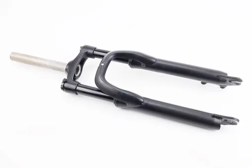 Вилка 24" амортизационная, без резьбы 1-1/8" (28,6мм), шток 195мм, с ходом 80мм, Disk-brake, чёрная (возможны царапины),