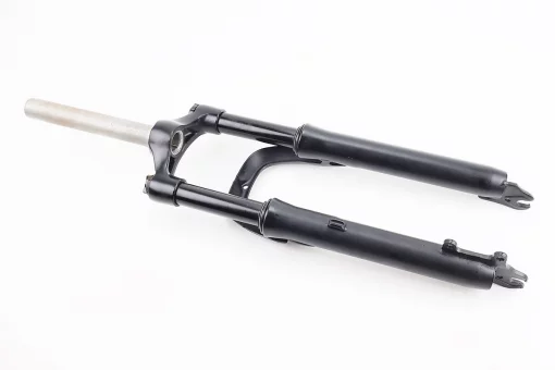 Вилка 24" амортизационная, без резьбы 1-1/8" (28,6мм), шток 195мм, с ходом 80мм, Disk-brake, чёрная (возможны царапины),