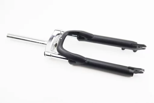 Вилка 24" амортизаційна, без різьби 1-1/8" (28,6мм), шток 215мм, з ходом 40мм, Disk-brake, чорна, FIX-210343