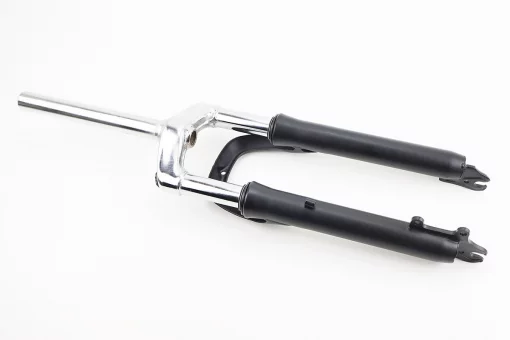 Вилка 24" амортизаційна, без різьби 1-1/8" (28,6мм), шток 215мм, з ходом 40мм, Disk-brake, чорна, FIX-210343