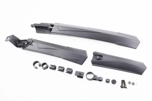 Крылья пластмассовые 24-26" MTB быстросъёмные, чёрные PM-32, FIX-210344