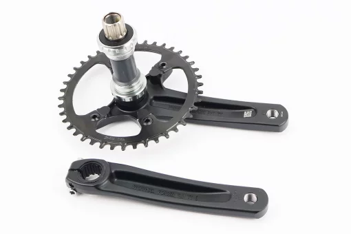 Шатуни "Hollowtech II" 170мм, 42T MTB+каретка PW-BB68+, інтегрована вісь 24мм, алюмінієві, чорні, FIX-210354