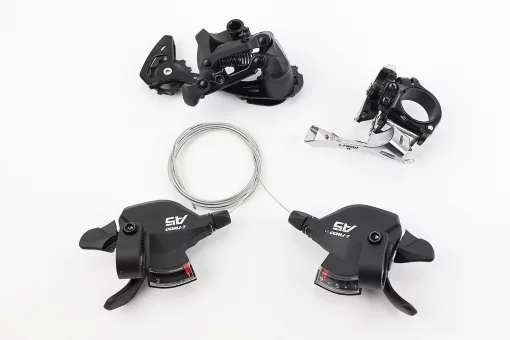 Комплект перемикання (групсет) 2x9 швидкостей, чорні A5, 4 деталі, FIX-210362