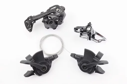 Комплект перемикання (групсет) 2x9 швидкостей, чорні A5, 4 деталі, FIX-210362