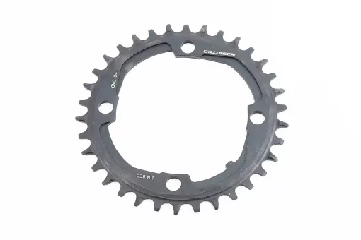 Зірка передня MTB Narrow Wide 34Т (BCD:104мм), алюмінієва, чорна, FIX-210371