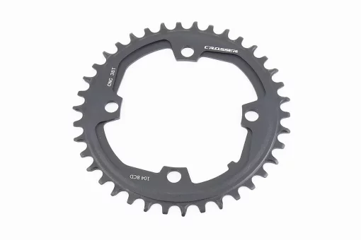 Звезда передняя MTB Narrow Wide 38Т (BCD:104мм), алюминиевая, чёрная, FIX-210373