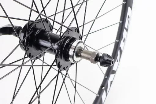 Колесо 26" заднее V/Disk-brake, обод и втулка 14Gx36H алюминиевые, под вольнобег, крепл. эксцентрик, "GRAVITY", FIX-210393