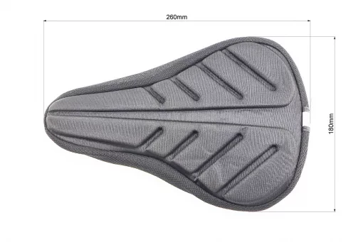 Чехол на сиденье, с гелевой вставкой, чёрный HD-008, FIX-210395