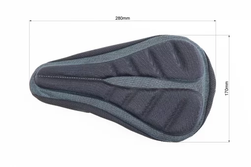 Чехол на сиденье, с гелевой вставкой, чёрный ZT-08, FIX-210397