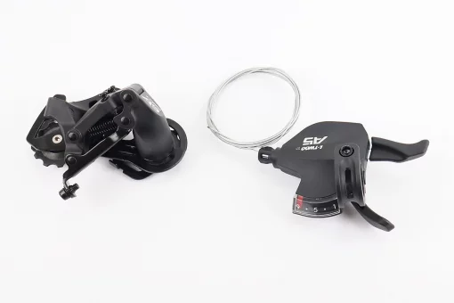 Комплект перемикання (групсет) 1x9 швидкостей, чорні A5, 2 деталі, FIX-210405